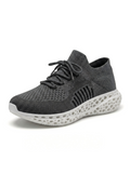 P004 black gray and white 3D-printed knit sneaker detail asset 45